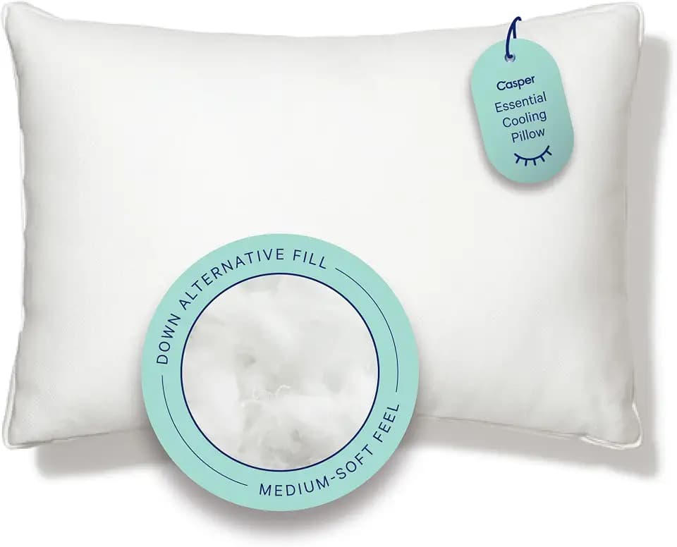 Casper Sleep Essential Cooling Pillow – Standard Bed Pillow