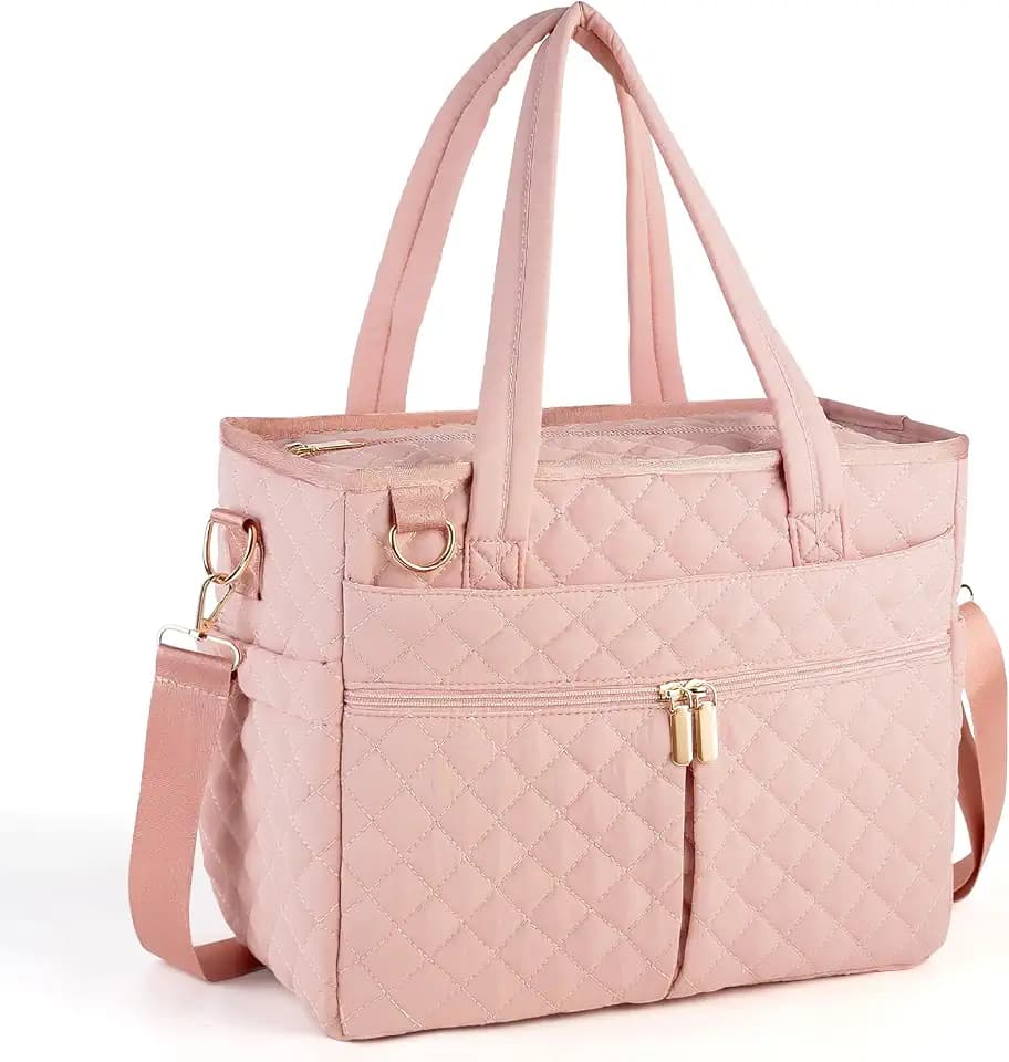 Large Lunch Box for Women, Insulated Lunch Bag for Work, Pink