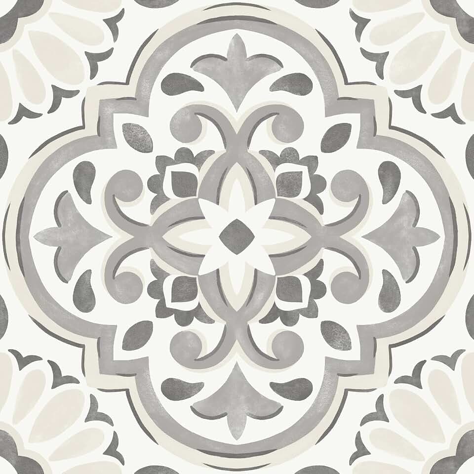 FloorPops Gray Massimo Peel & Stick Floor Tiles, FP3988