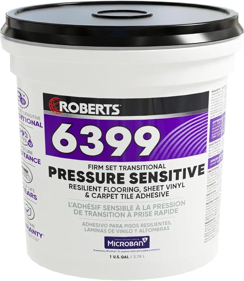 Roberts 6399 Firm-Set Transitional Pressure-Sensitive Adhesive - 1 Gal. (3.78 L)
