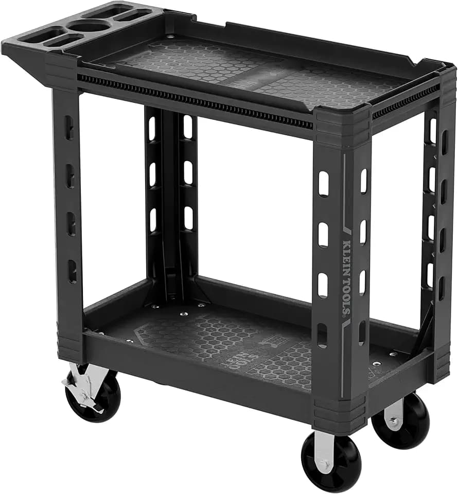 KLEIN TOOLS 54834MB MODBox Service Utility Cart, 18-Inch Width, 6-Inch Wheels, Rolling Storage Cart, Heavy Duty 500lb Capacity for Office, Jobsite or Warehouse