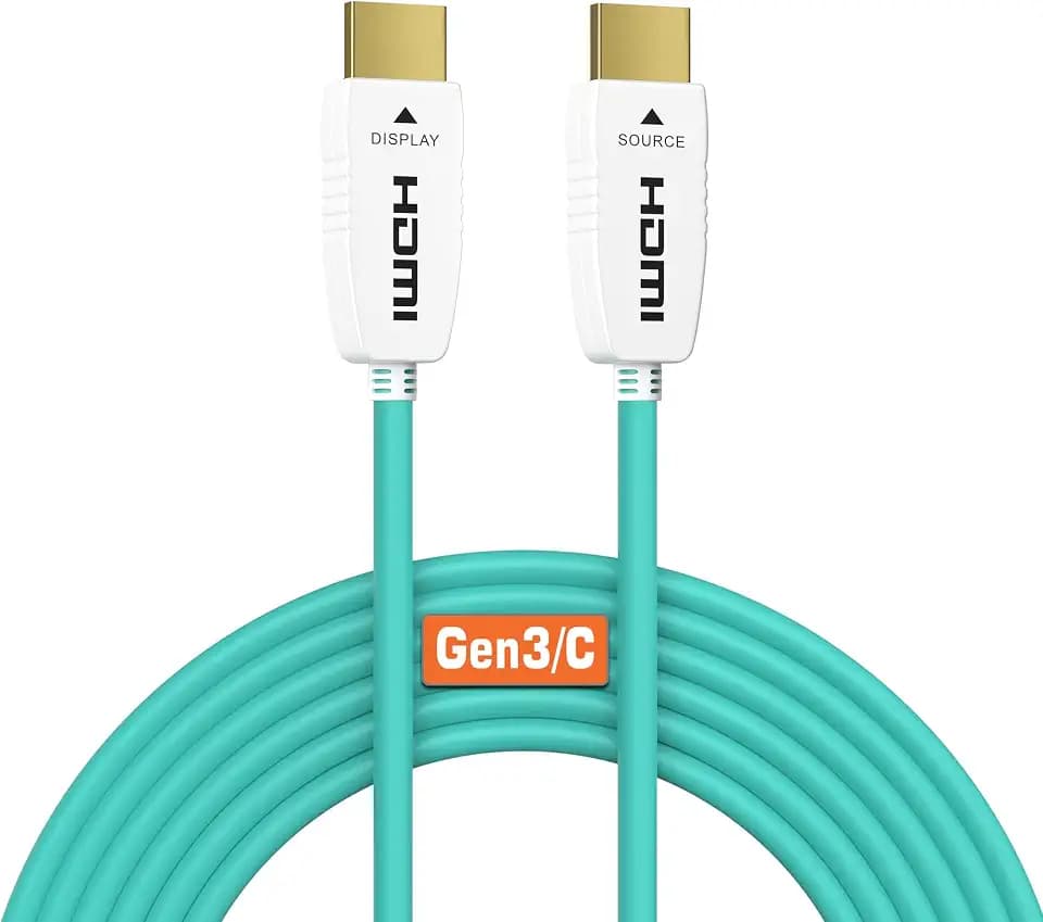 RUIPRO 8K HDMI 2.1 Glasfaserkabel 48 Gbit/s, 8K60, 4K120, HDR, eARC, 15 m