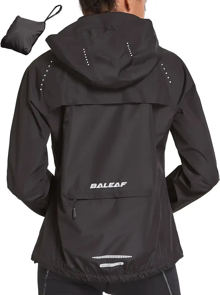 baleaf Packable Rain Jacket Women Waterproof Lightweight Jackets Hooded