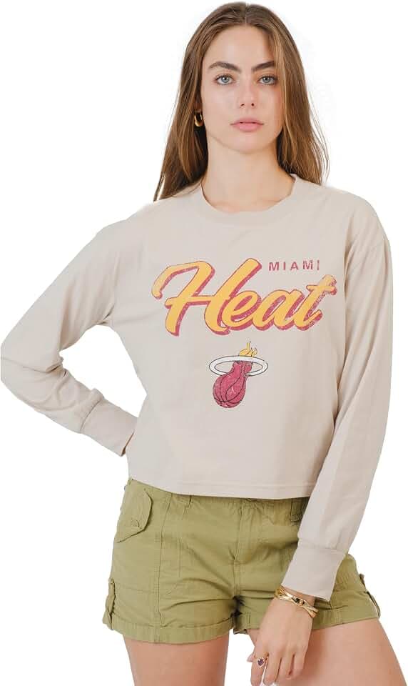Ultra Game Women's NBA Official Super Soft Crop Top Shirt