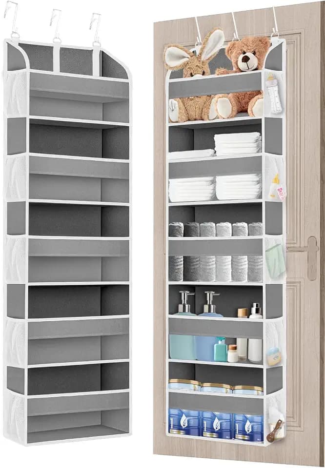 TAHAVICE 1 Pack Over The Door Storage Organizer with 5 Large Pockets