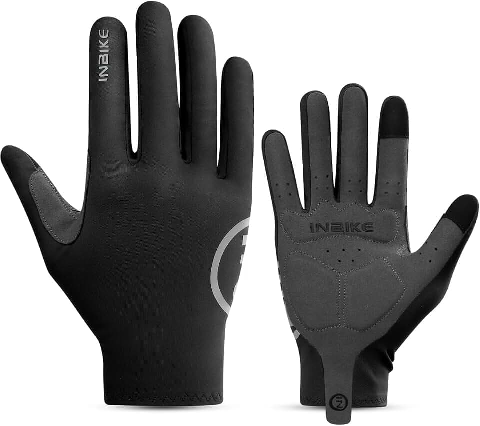INBIKE Cycling Gloves for Men Women Full Finger Touchscreen Reflective