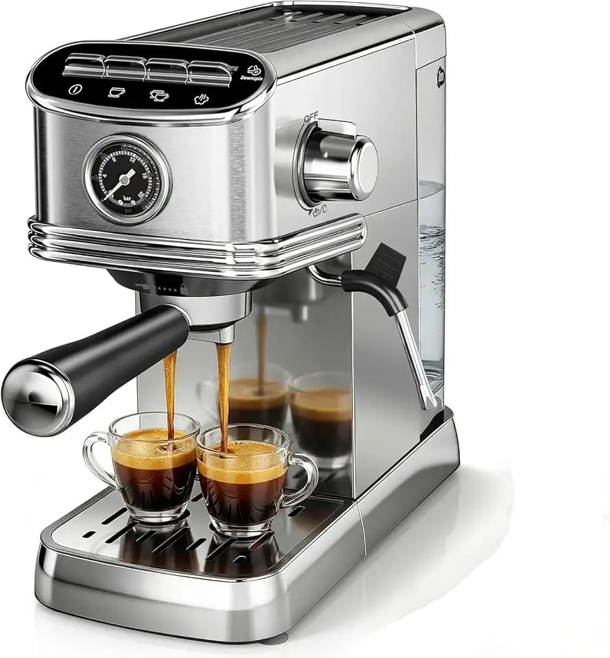 COWSAR 1420W Espresso Machine with Milk Frother for Home Latte & Cappuccino