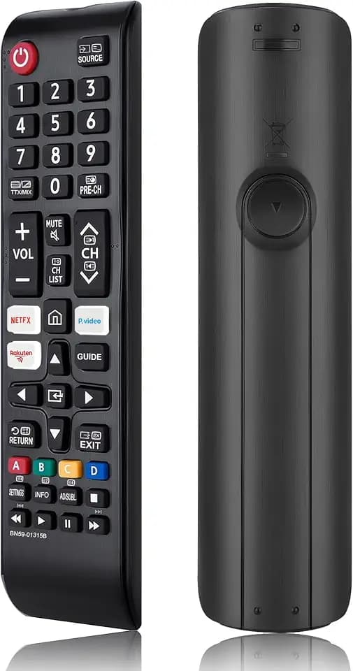 Universeller Ersatz für Samsung TV-Fernbedienung Kompatibel bn59-01315b für alle Samsung Smart LCD LED UHD QLED 4K HDR TVs,Upgraded Infrared mit Netflix, Prime Video und Rakuten TV-Tasten