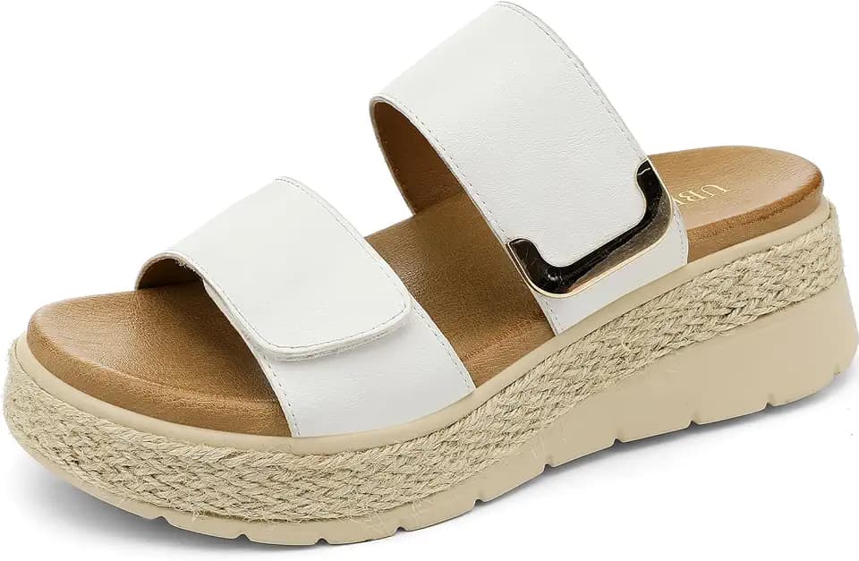 UBFEN Womens Platform Wedge Sandals Orthopedic Arch Support