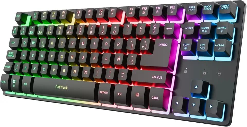 GXTrust Dothix Spanisches Layout (QWERTY) TKL Gaming Tastatur Kabellos
