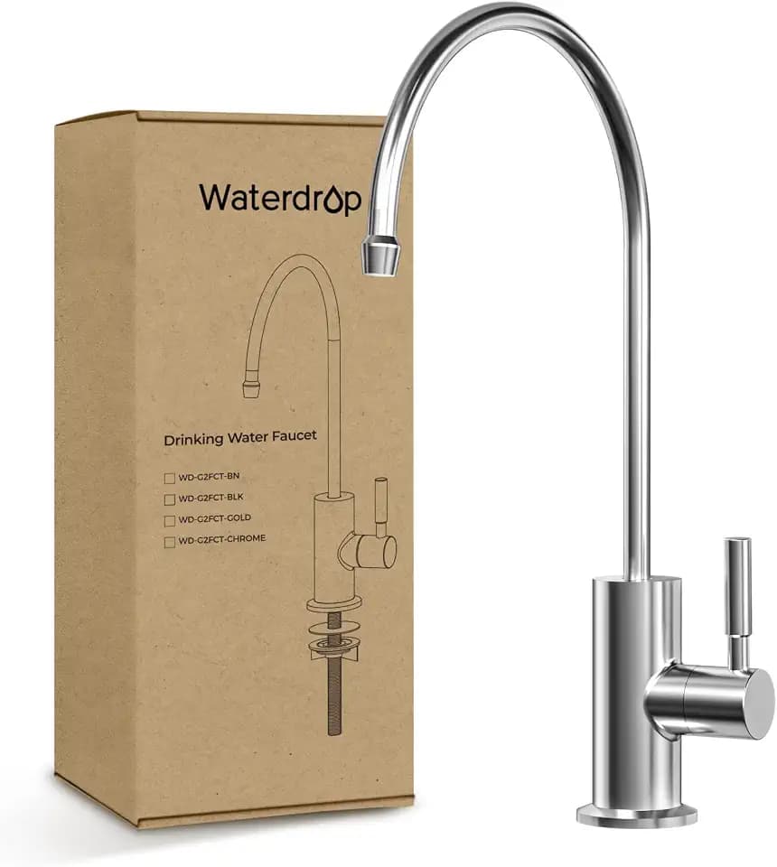 Waterdrop G2FCT-Chrome Reverse Osmosis Water Filter Faucet, Polished Chrome