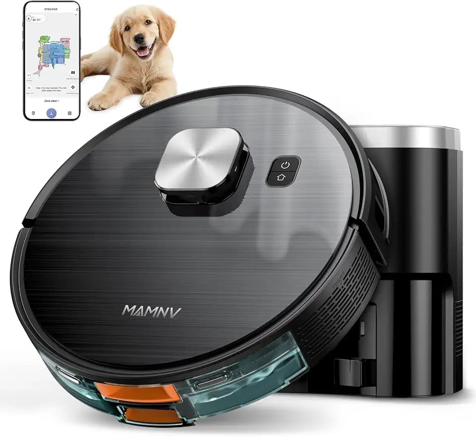 Robot Vacuum and Mop, 11500 Pa Suction, 3-in-1 Robotic Vacuum with Smart LiDAR Navigation, 90 Day Self-Emptying,160 Min Runtime,App/Alexa/Voice Control, Ideal for Pet Hair, Carpet & Hard Floor