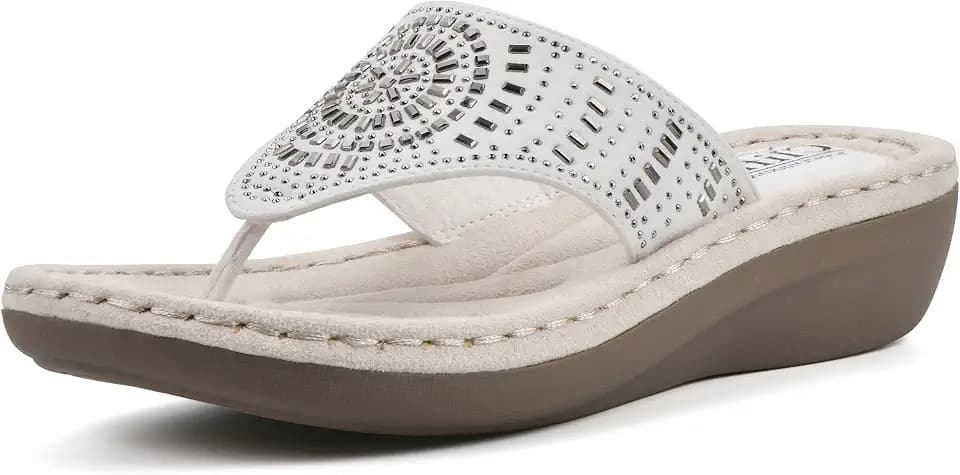 Cliffs by White Mountain Women's Cienna Cushioned Sandal