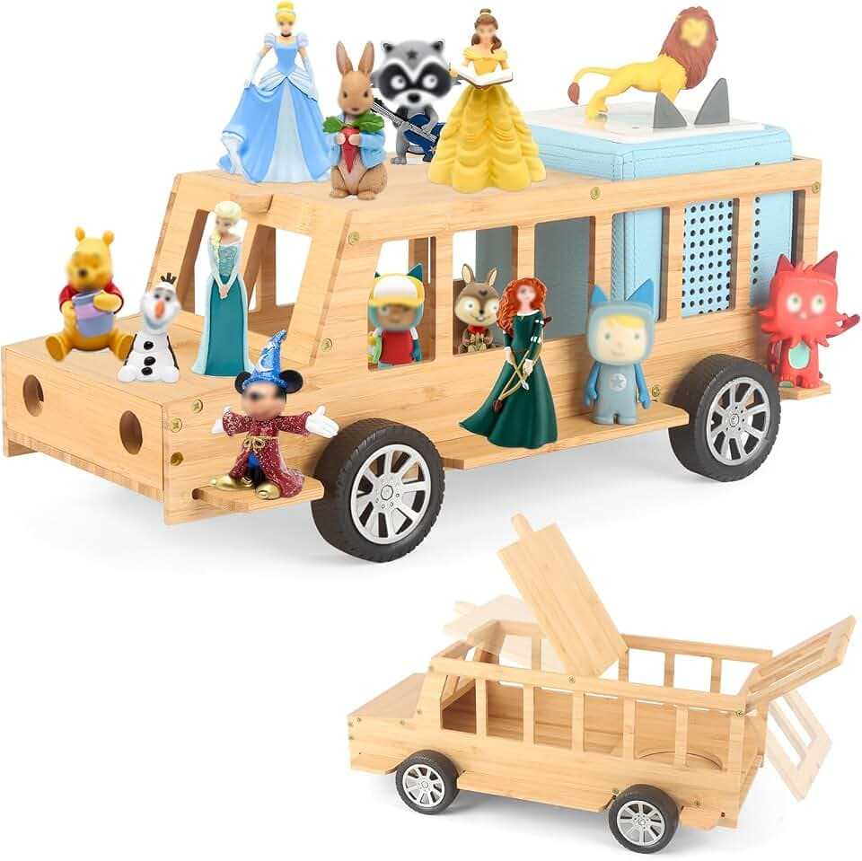 Bus for TonieBox 1/2 Shelf Storage Organizer Holder for Tonies Figures