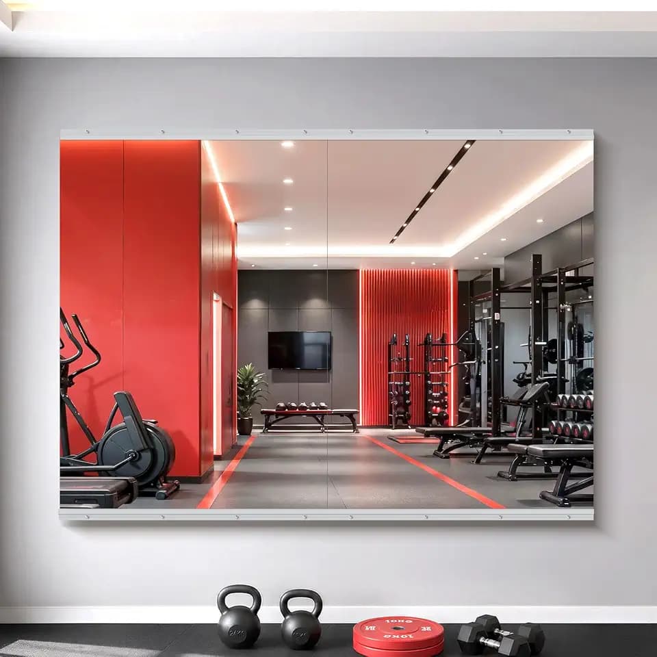 BEAUTYPEAK Home Gym Mirror, 50"x 40"-2PCS Full Body Workout Mirrors