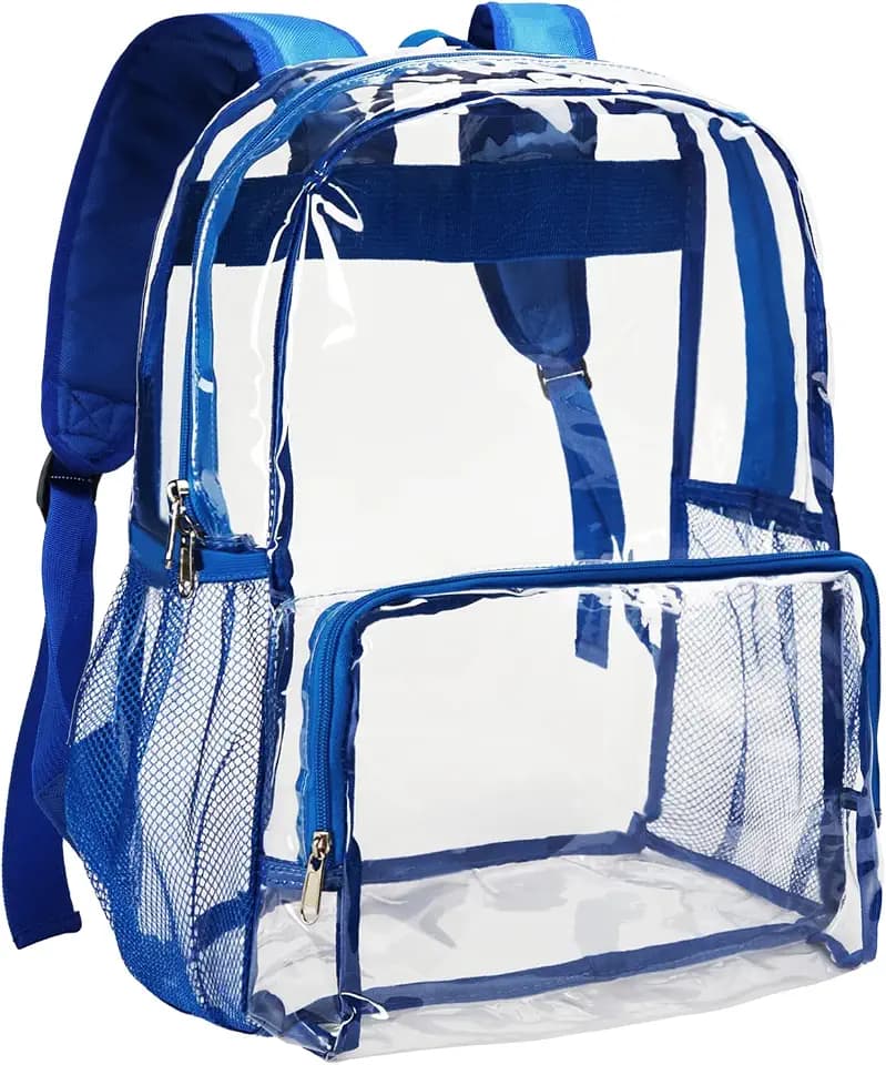 Vorspack Clear Backpack for Girls and Boys, Large Clear Bookbag