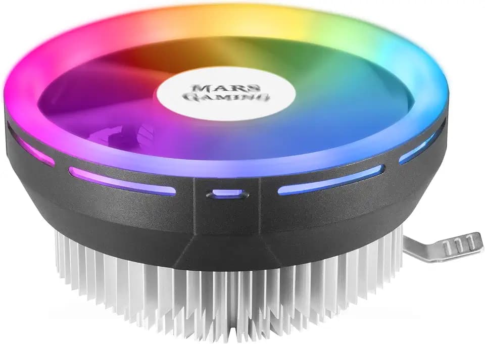 Mars Gaming Gaming MCPU120, RGB CPU-Kühler TDP 120W, Silent PWM 12cm, Low Profile