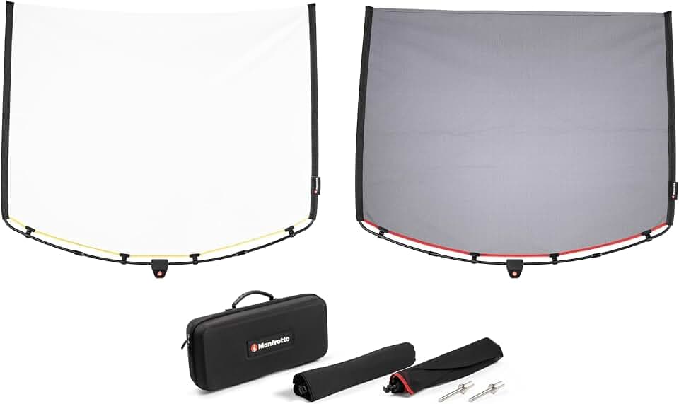 Manfrotto Rapid Flag Kit - 24" x 36" - 60 cm x 91 cm - RapidExoframes- Rapid Assembly Alu-Rahmen - inkl. kompakter Tragetasche - Ultra-Portable - LL LR1912