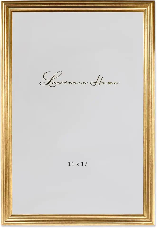 Lawrence 536217 11x17 Sutter Burnished Gold Picture Frame