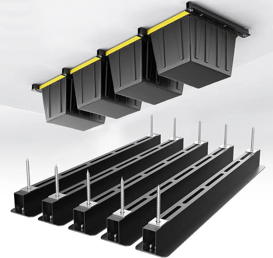 EVERHANGER Ceiling Storage Rack, Heavy Duty Overhead Garage Storage Rack