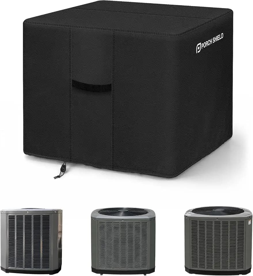 Porch Shield Square AC Cover for Outside 30"L x 30"W x 32"H, Black
