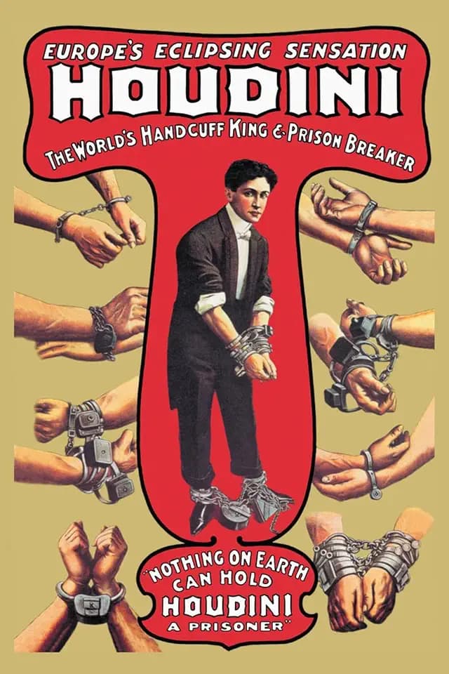 ART.COM Wall Art Print Houdini: The World's Handcuff King and Prison Breaker, 12" x 18"