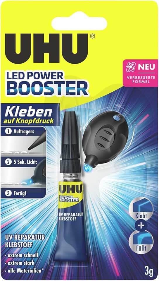 UHU LED Power BOOSTER, Infokarte 3g