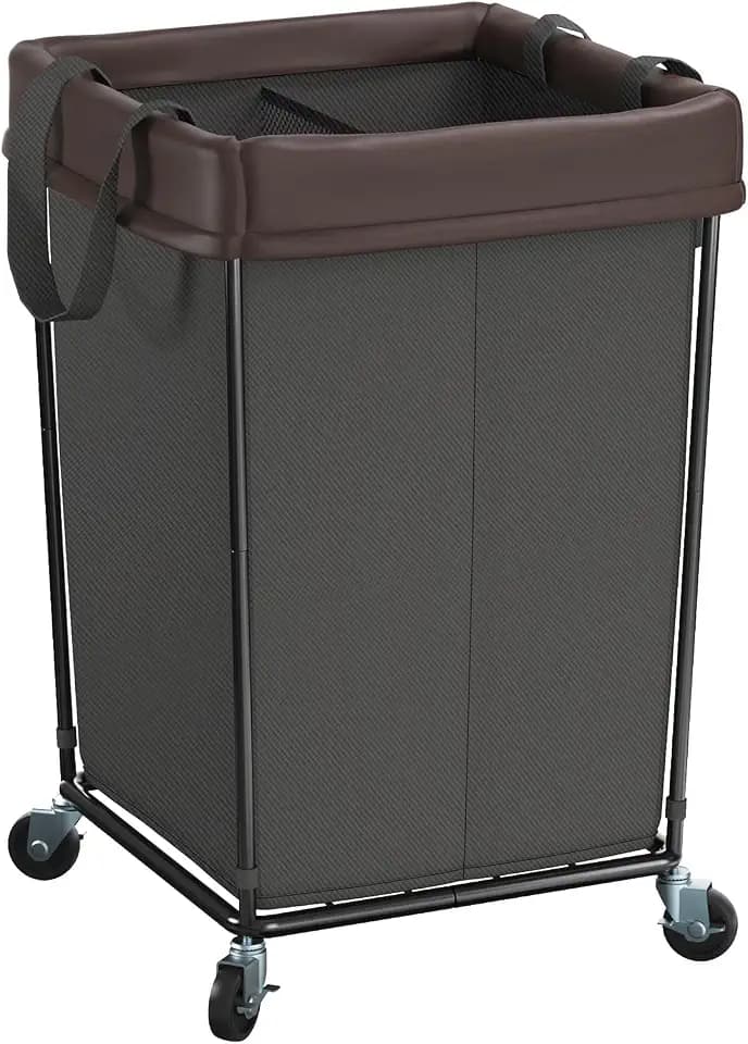 Rolling Laundry Basket with Wheels, 160L Rolling Laundry Hamper with Wheels
