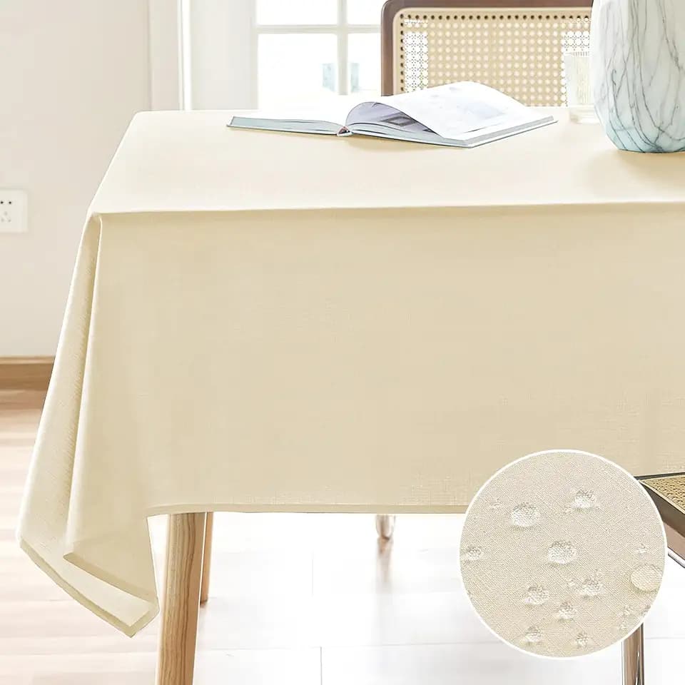 AUSSPVOCT Textured Table Cloth Rectangle 60x104 Inch for Home Kitchen Decor
