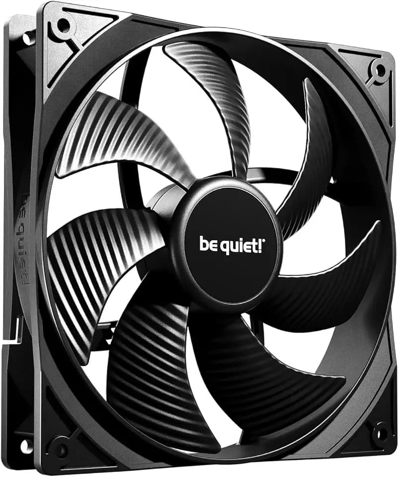 be quiet! Pure Wings 3 140mm PWM Lüfter, hohe Höchstgeschwindigkeit, niedrige Mindestdrehzahl, optimierter Lüfterrahmen, außergewöhnlich hoher Luftdruck, sehr leiser Betrieb, Rifle-Lager, BL108
