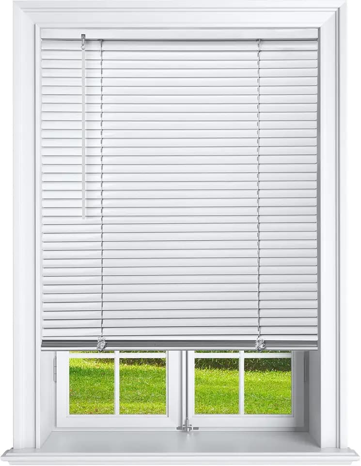 Cordless 1 Inch Window Blinds, Mirrotek Cordless Blinds Light Filtering Mini Blinds 29 x 64