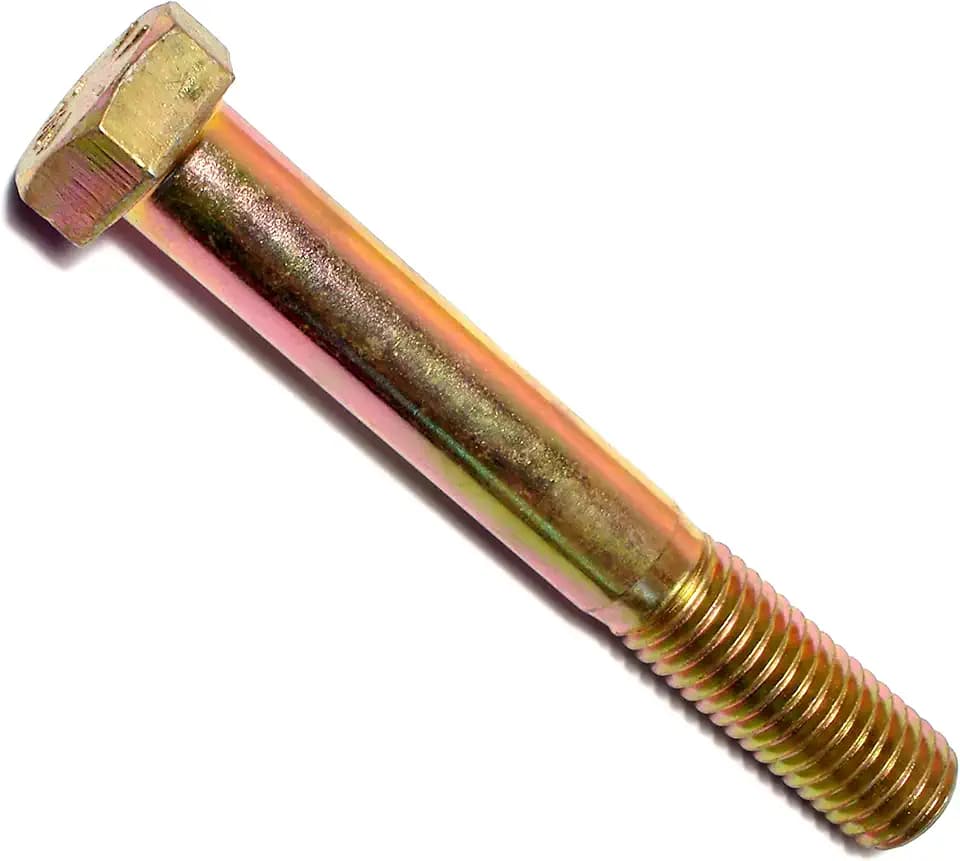 Hard-To-Find Fastener Grade 8 Hex Cap Coarse Large Bolts, Bulk Pack, Steel Hex Bolts for Construction, Home Improvement, 5/8-11 x 4-1/2, Pack of 10