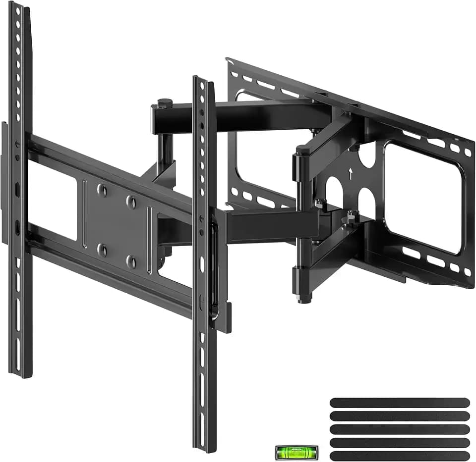 XINLEI TV Wandhalterung, Schwenkbare Neigbare TV Halterung für 26-70 Zoll Flach & Curved Fernseher bis zu 45KG, Vollbewegliche Fernseher Halterung max.VESA 400x400mm