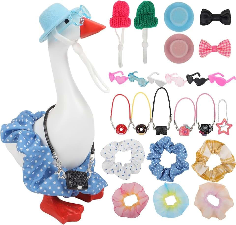 Desk Goose 7 Inch, Desktop Goose Dress Up Kit with 6 set Outfits