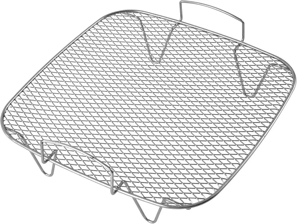 9.37 inch Air Fryer Rack,Stainless Steel Air Fryer Accessories,Square Dehydrator Rack