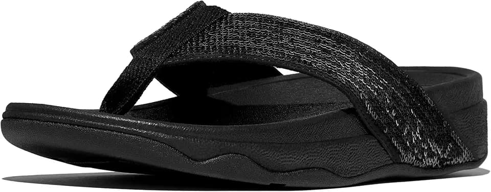 FitFlop Women's Surfa Sequin Toe-Post Sandals