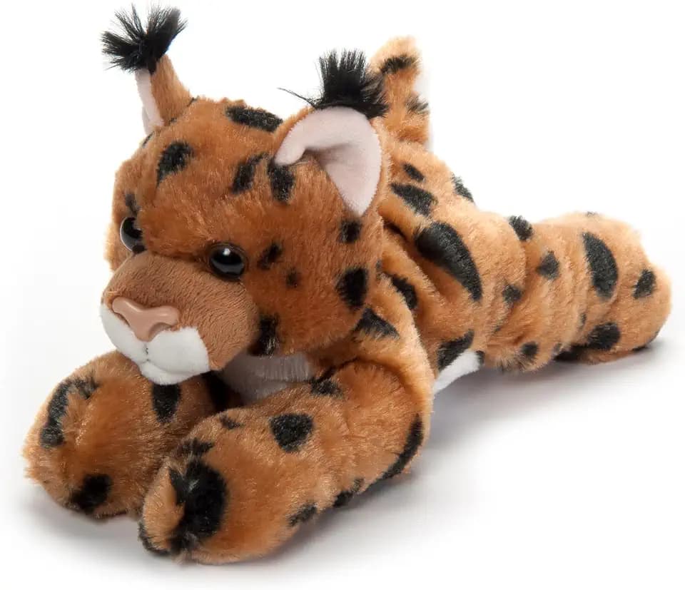 The Petting Zoo Bobcat Stuffed Animal Plushie, Scoopz, Kids Gifts, 8 in