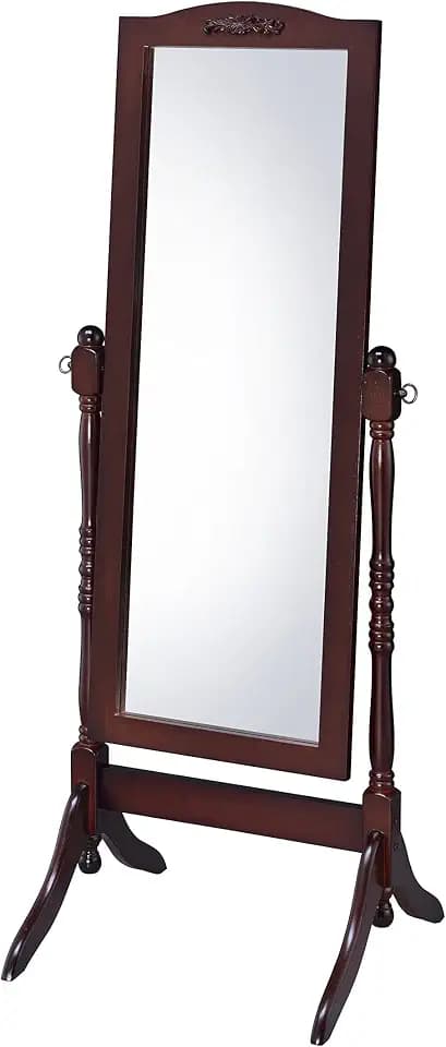 Proman Products Victoria Cheval Mirror, Walnut