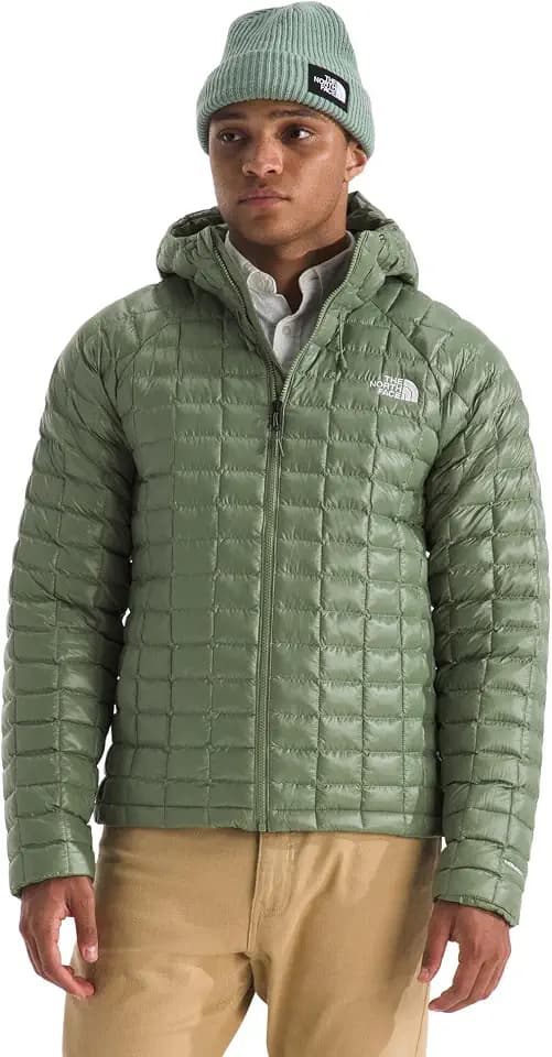 THE NORTH FACE Men's Thermoball Hooded Jacket | Lightweight, Wind & Water Resistant Fabric, Synthetic Insulation