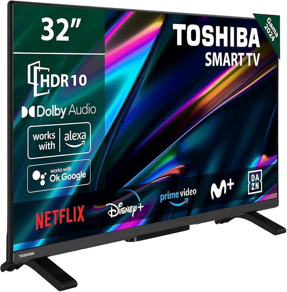 TOSHIBA 32WV2E63DG - 32'' (80 cm) LED-Fernseher - HD Ready 1366x768 - DTS Virtual:X - Smart TV - 2xHDMI