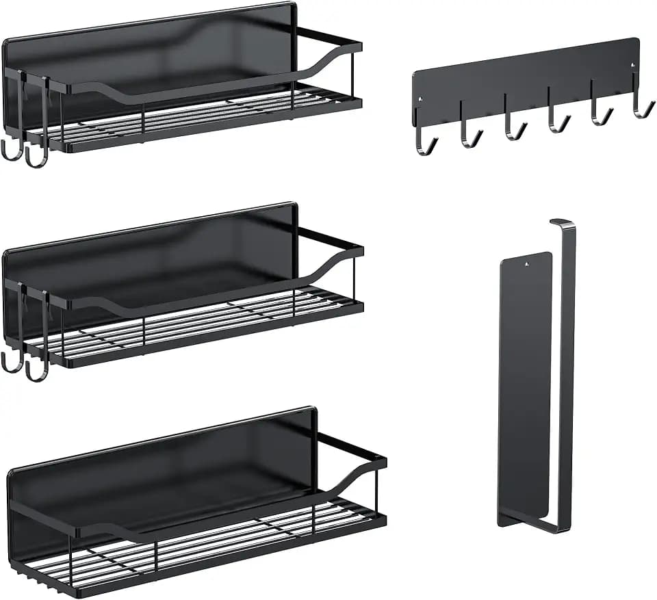 Magnetic Shelf for Washing Machine, 5 Pack Magnetic Laundry Organizer Set