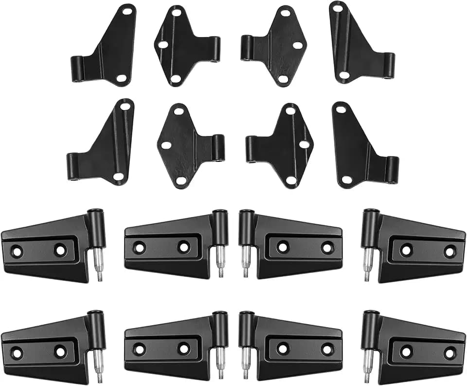 ALMULOO 16Pcs Door Hinge Compatible with 2007-2018 Jeep Wrangler JK Models