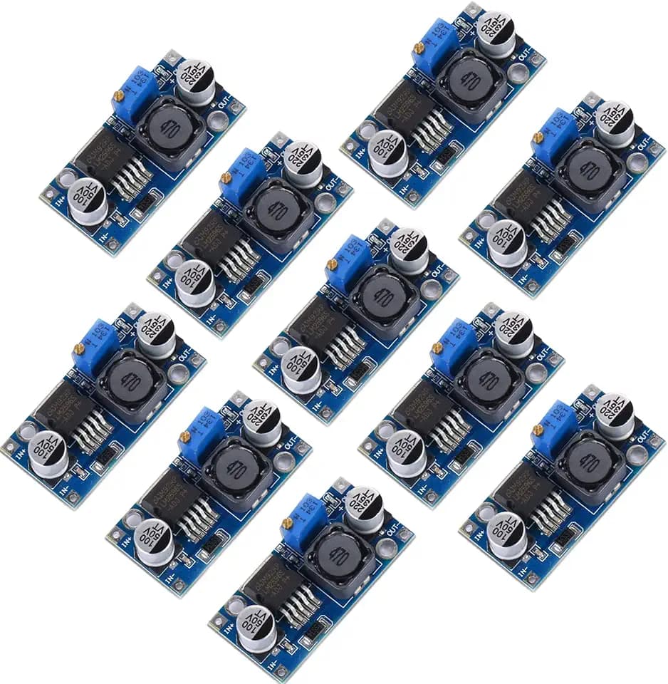 Yizhet 10 Stücke DC-DC Buck Converter 3,2-46V bis 1,25-35V Stromversorgung Step Modul down Abwärtswandler Einstellbares Netzteil Abwärtsmodul