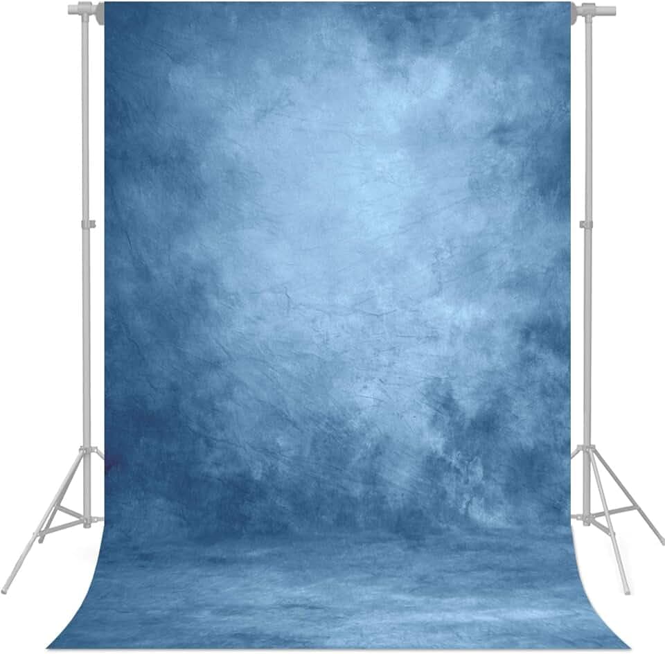 Fotohintergrund, 1,5 x 2,2 m Abstraktes Hellblau Foto Hintergrund, Professioneller Fotografie Hintergrund für Studio-Requisiten, Mit Stangentasche (nur Hintergrund)