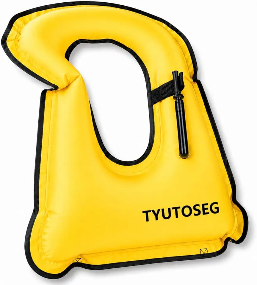 Inflatable Snorkel Vest Adult, Snorkeling Jackets,Buoyancy Vest for Snorkeling Boating, Safety Load Up to 220 Ibs