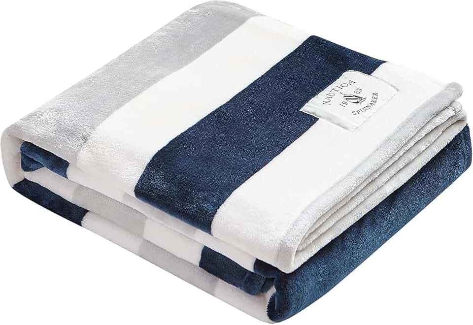 Nautica - Soft Throw Blanket for Bed or Couch, 50 x 60
