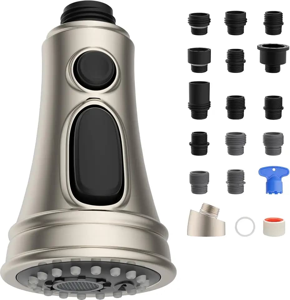 Hibbent cUPC Certified Kitchen Faucet Head Replacement with 15 Adapters