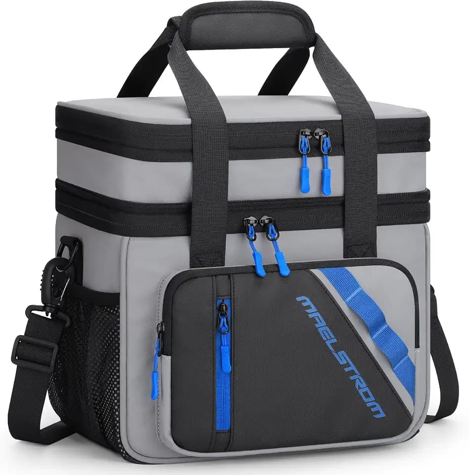 Maelstrom Insulated Lunch Box, 20L Double Deck Cooler Bag for Men Women