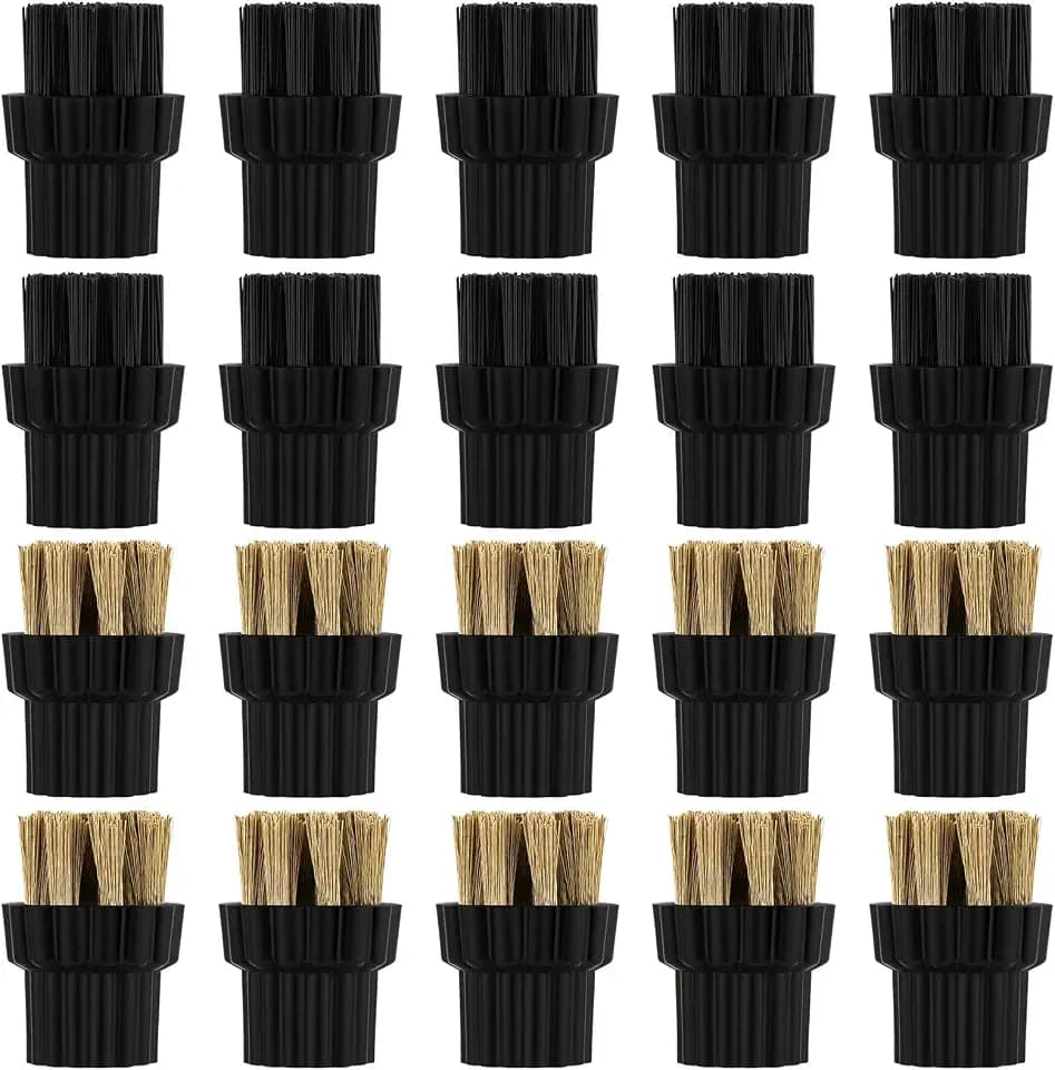 Honeydak 20 Pcs M8 Steam Cleaner Brush Head Steam Cleaner Attachments