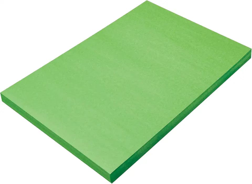 Prang (Formerly SunWorks) Construction Paper, Bright Green, 12" x 18", 100 Sheets